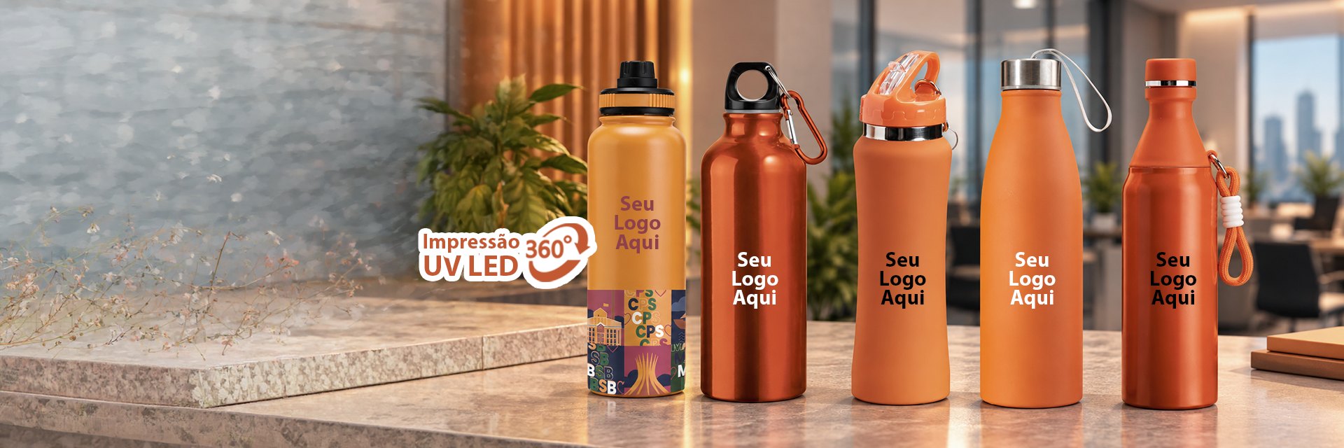 Garrafas e squeezes personalizados em Guarulhos